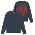 Lovelee Dae Chuck Acid-House-Langarm-T-shirt Dunkelblau