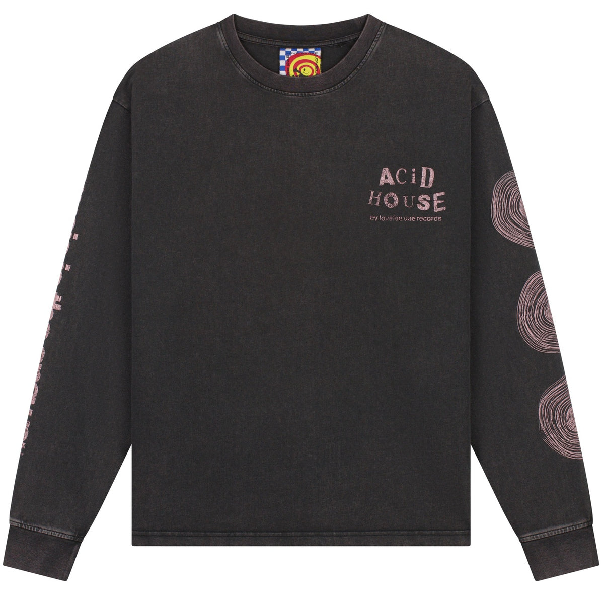 Lovelee Dae Chuck Acid House Langarm-T-shirt Schwarz