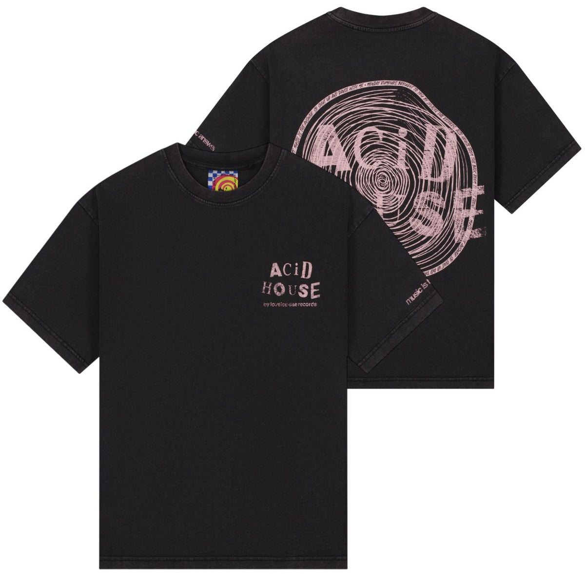 Lovelee Dae Chuck Acid House T-shirt Schwarz