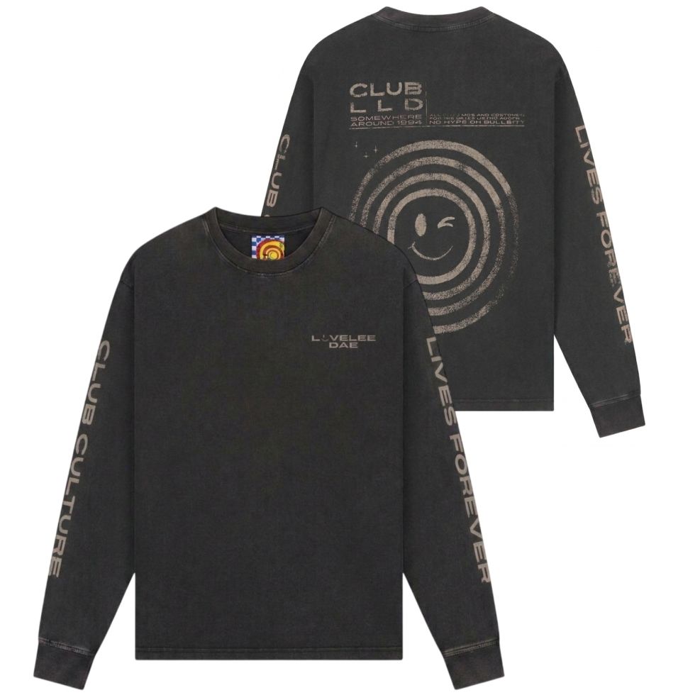 Lovelee Dae Chuck Club LLD Langarm-T-shirt Schwarz