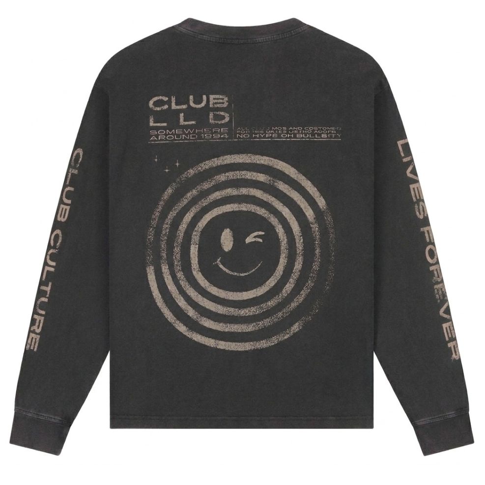 Lovelee Dae Chuck Club LLD Langarm-T-shirt Schwarz