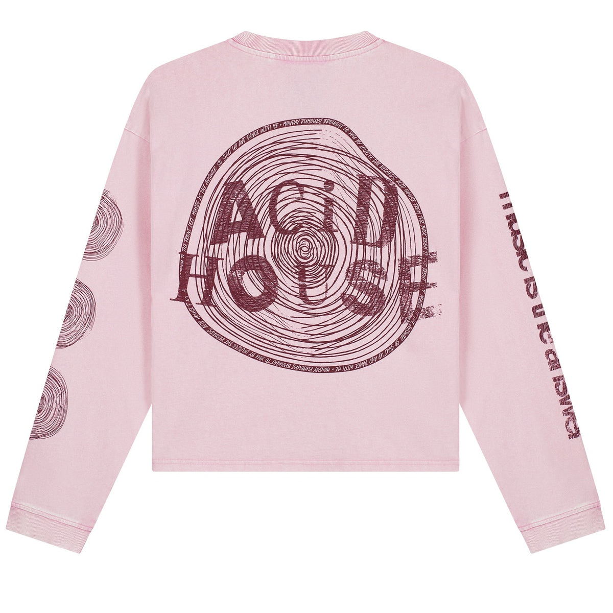 Lovelee Dae Frankie Acid House Langarm-T-shirt Rosa