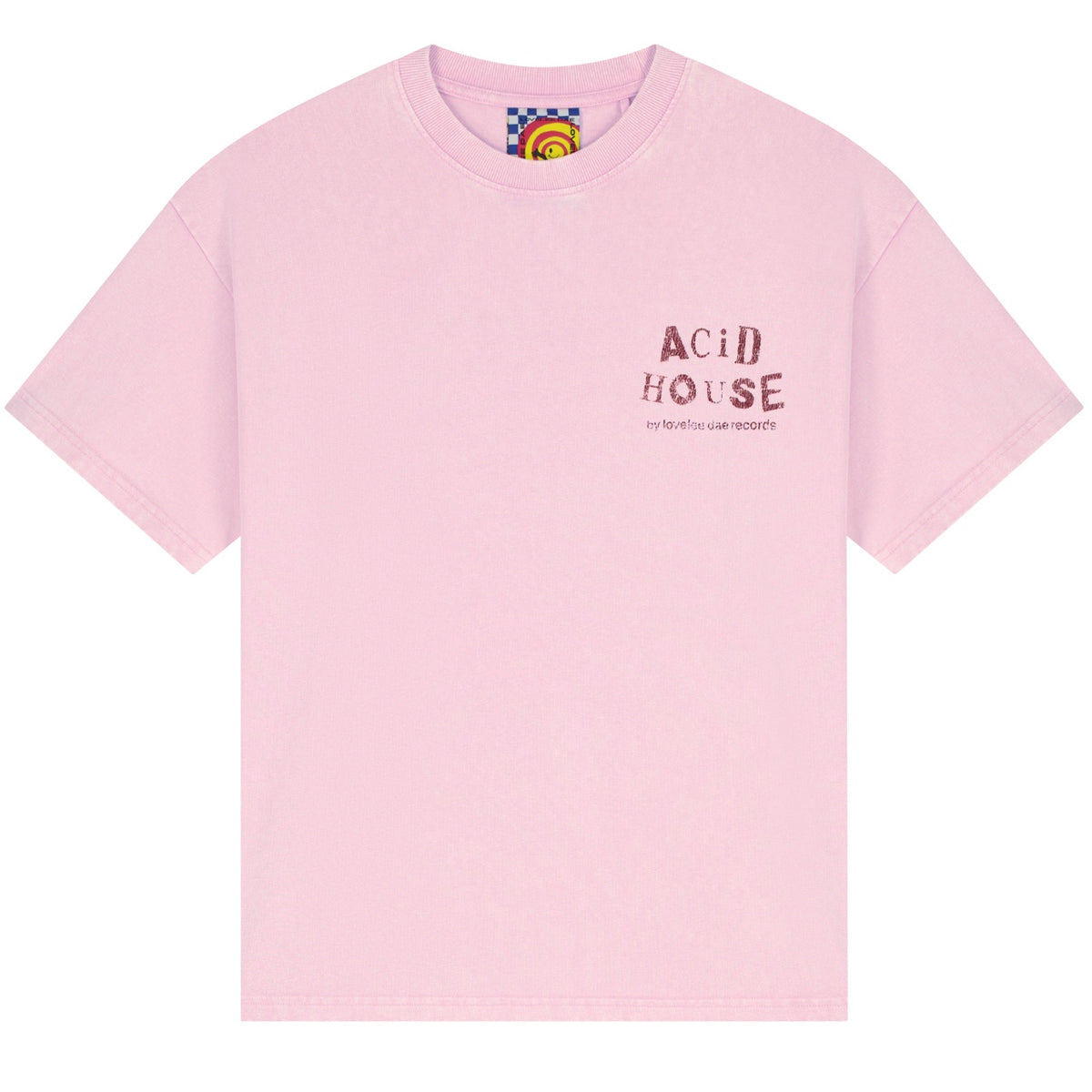 Lovelee Dae Frankie Acid House T-shirt Rosa