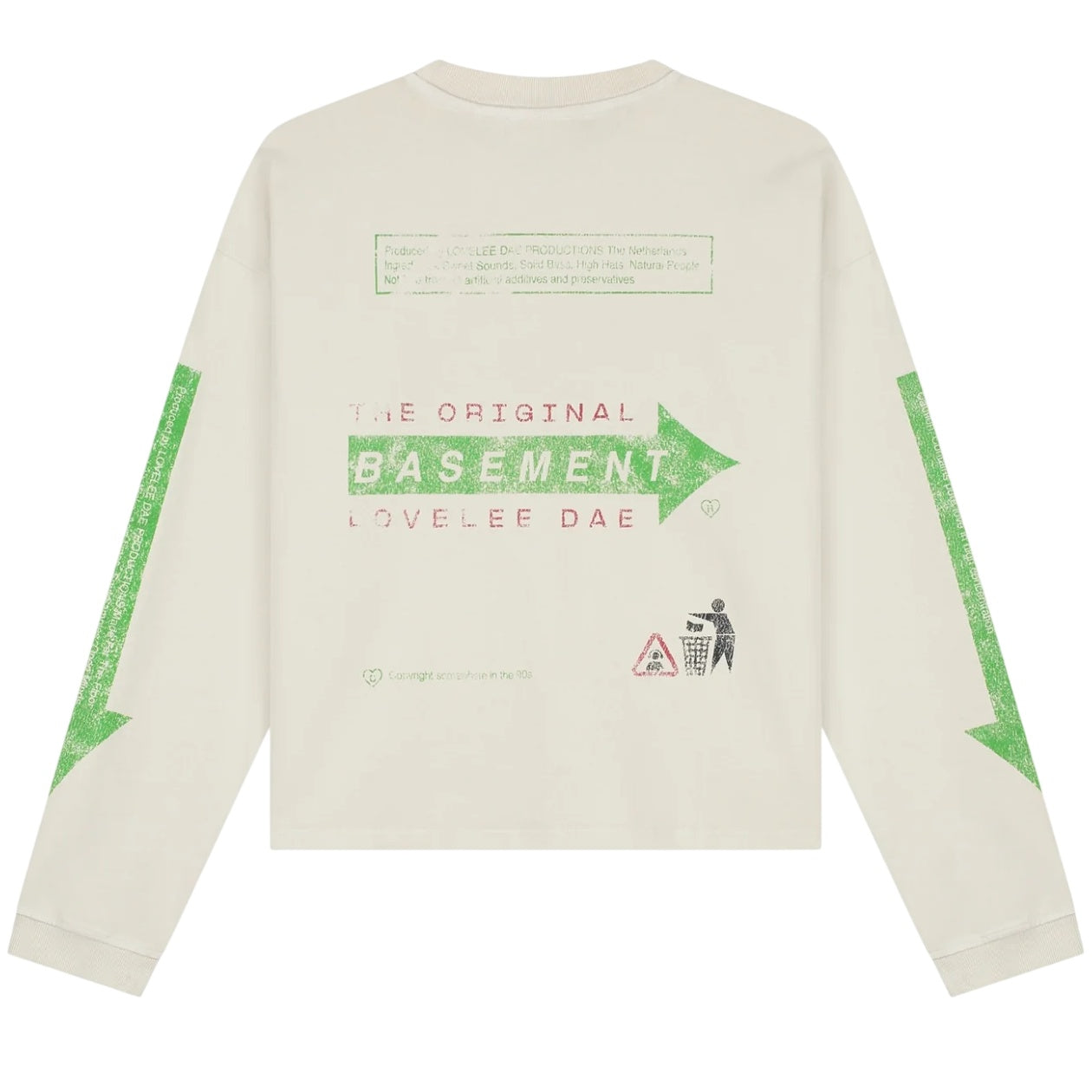 Lovelee Dae Frankie Basement Longsleeve T-shirt Offwhite