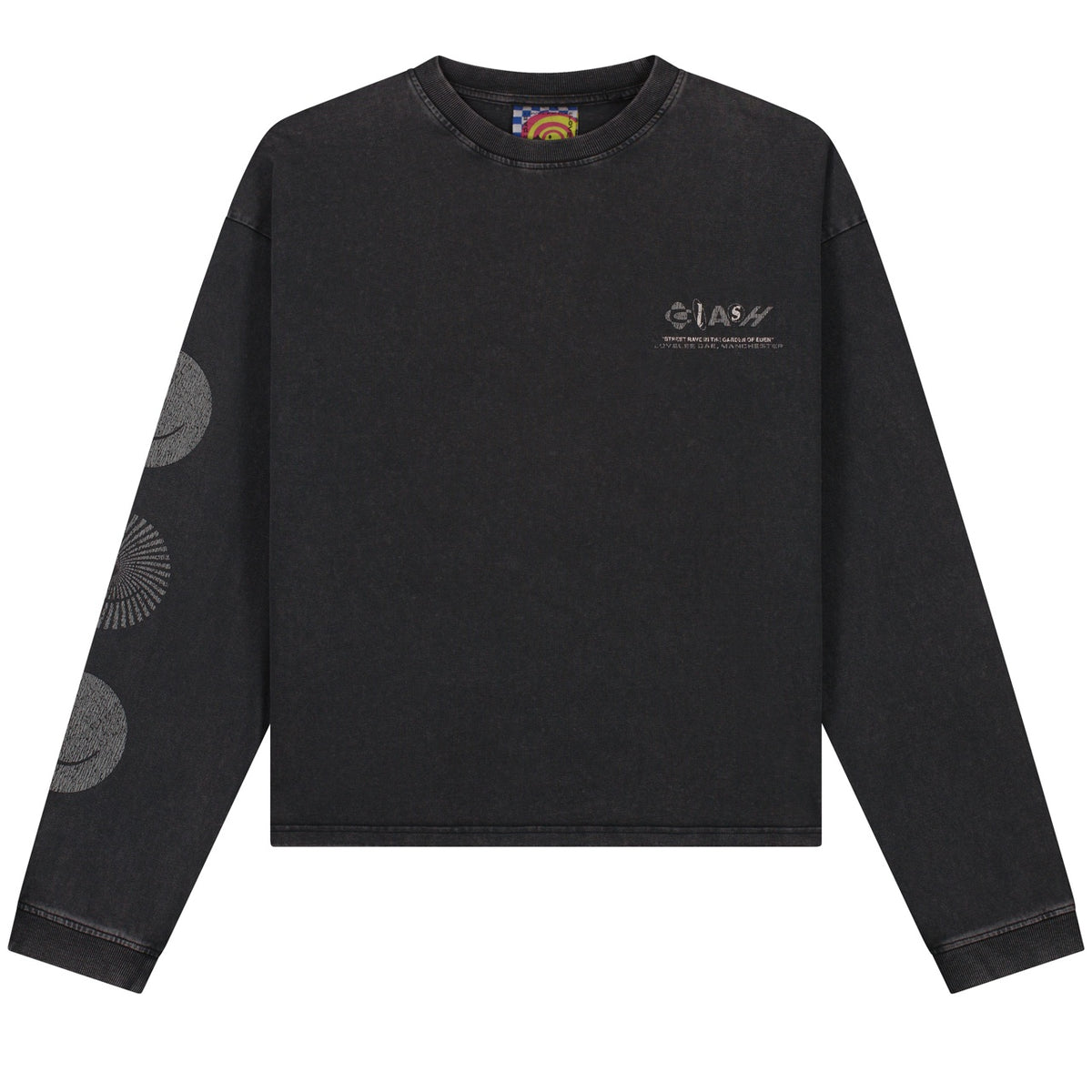 Lovelee Dae Frankie Clash Langarm-T-shirt Schwarz