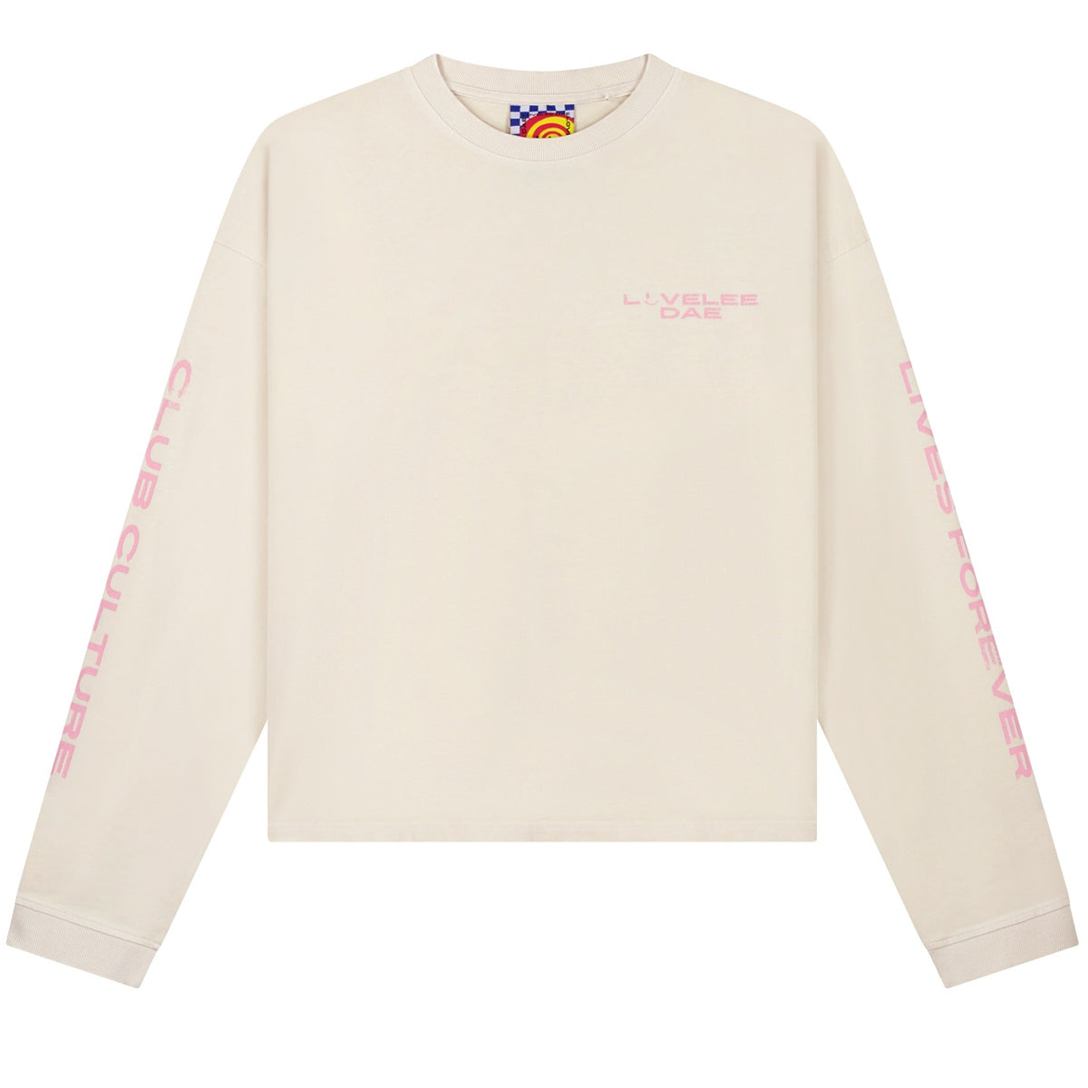 Lovelee Dae Frankie Club LLD Langarm-T-shirt Offwhite