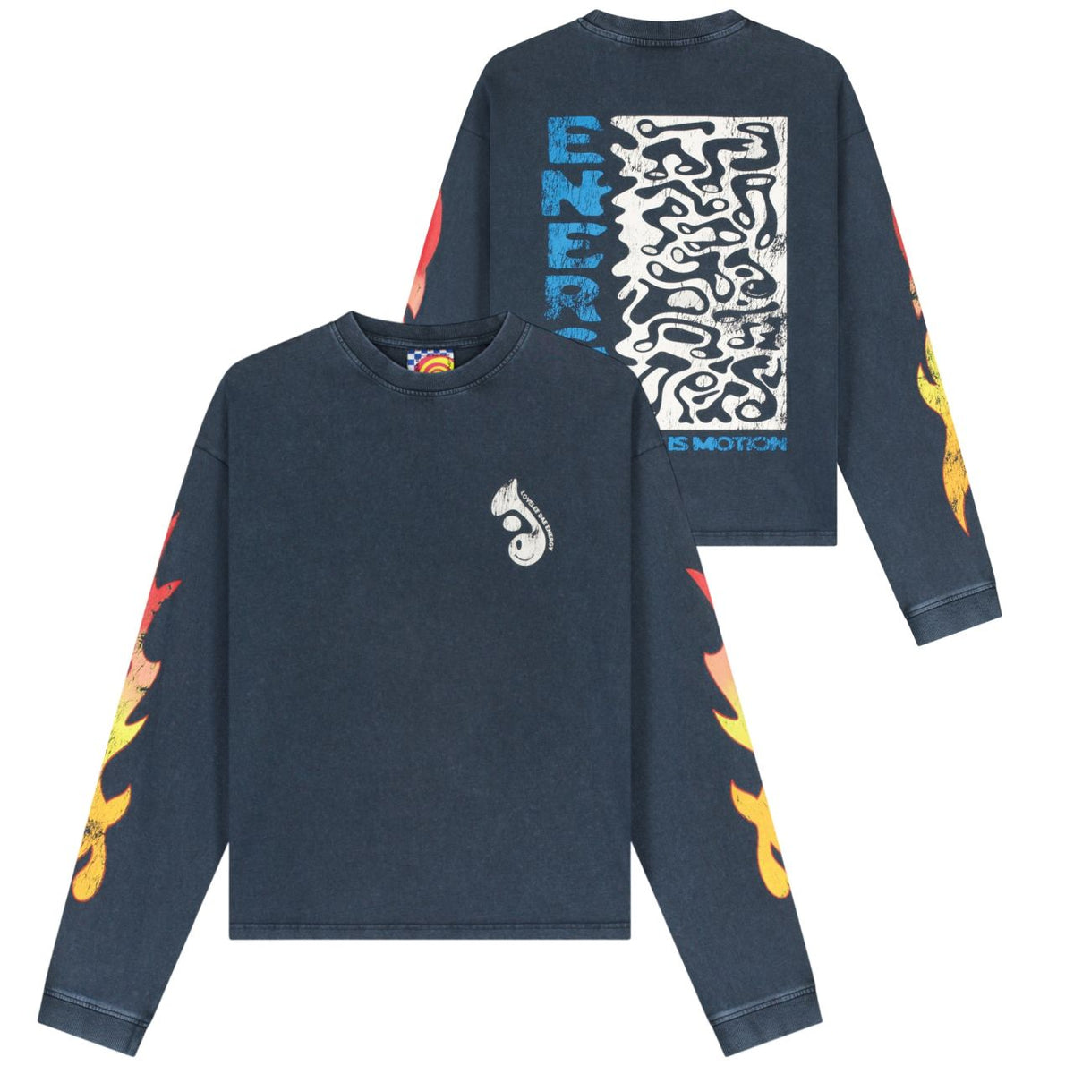 Lovelee Dae Frankie Energy Langarm-T-shirt Dunkelblau