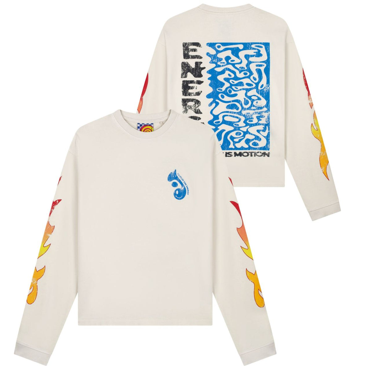 Lovelee Dae Frankie Energy Langarm-T-shirt Offwhite
