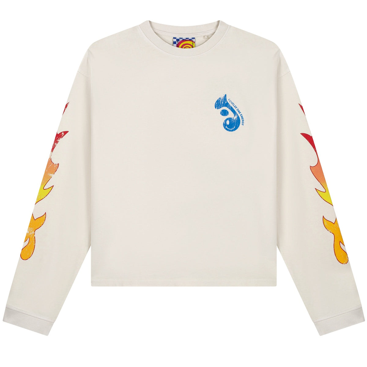 Lovelee Dae Frankie Energy Langarm-T-shirt Offwhite