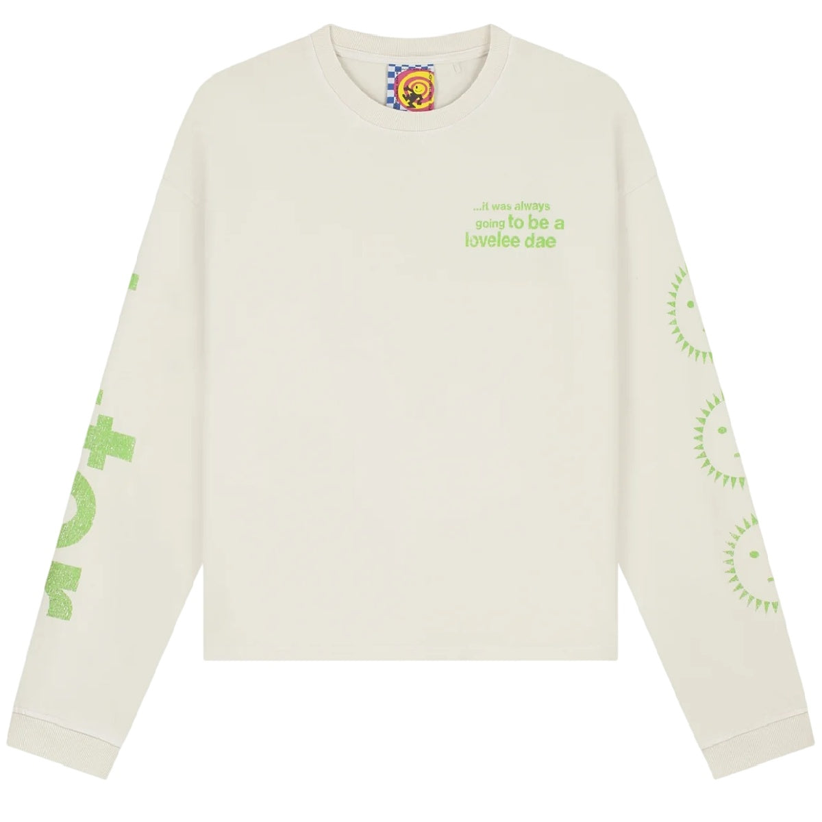 Lovelee Dae Frankie Hotter Langarm-T-shirt Offwhite