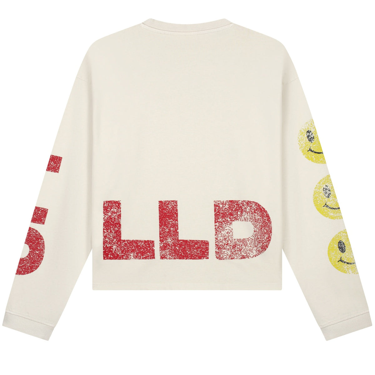 Lovelee Dae Frankie LLD Smile Langarm-T-shirt Offwhite