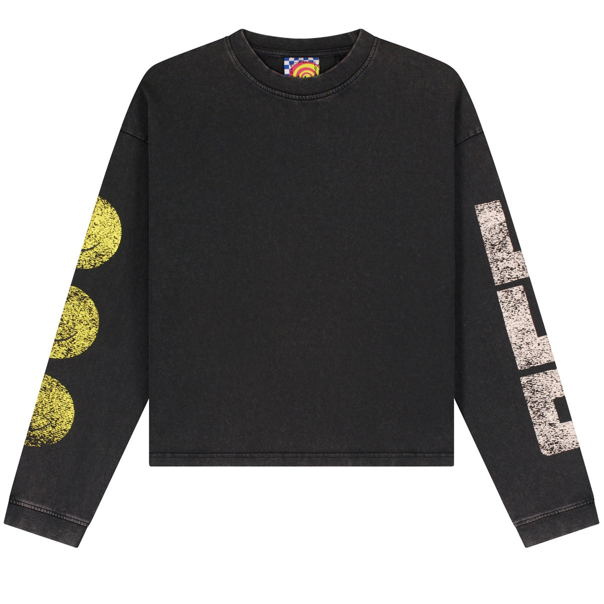 Lovelee Dae Frankie LLD Smile Langarm-T-shirt Schwarz