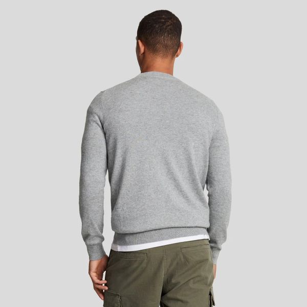 Lyle & Scott Cotton Merino Sweater Grijs
