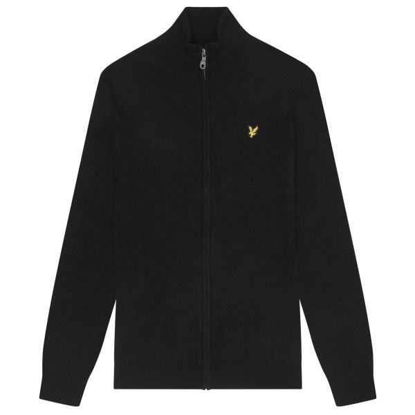 Lyle & Scott Lambswool Blend Vest Zwart