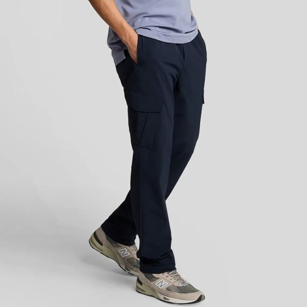 Lyle & Scott Nylon Cargo Broek Navy