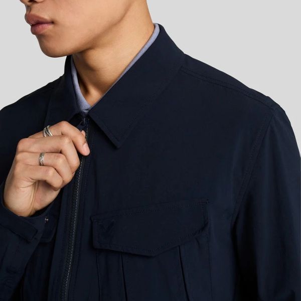 Lyle & Scott Nylon Pocket Overshirt Navy