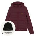 Lyle & Scott Steppjacke Bordeaux