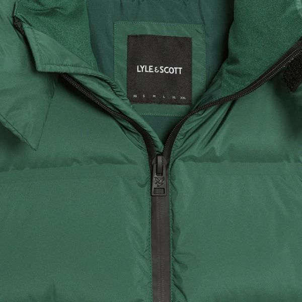 Lyle & Scott Welded Puffer Donker Groen