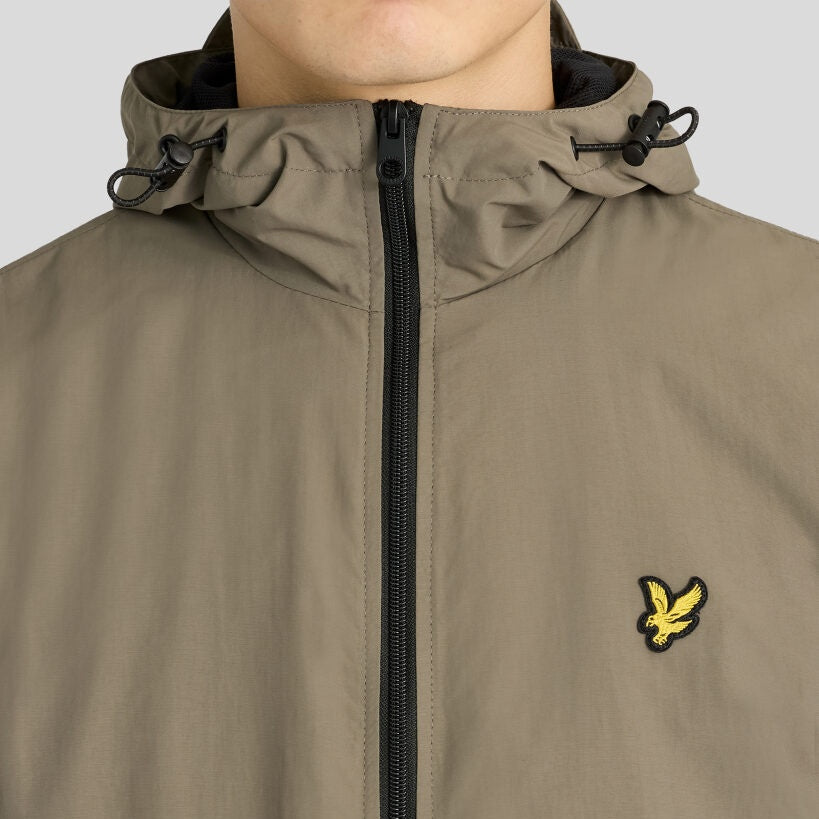 Lyle & Scott Contrast Zip Through Jacke Dunkelgrün