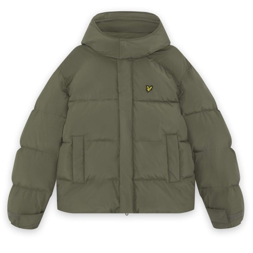 Lyle & Scott Kapuzen-Pufferjacke Dunkelgrün