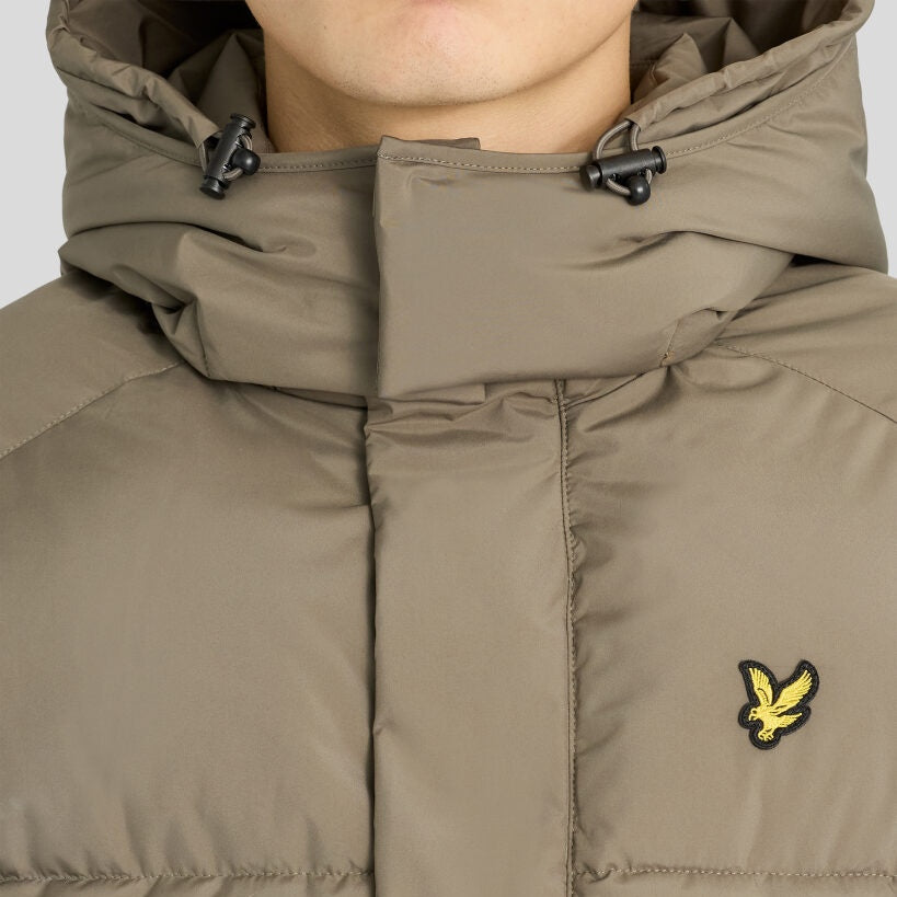 Lyle & Scott Kapuzen-Pufferjacke Dunkelgrün
