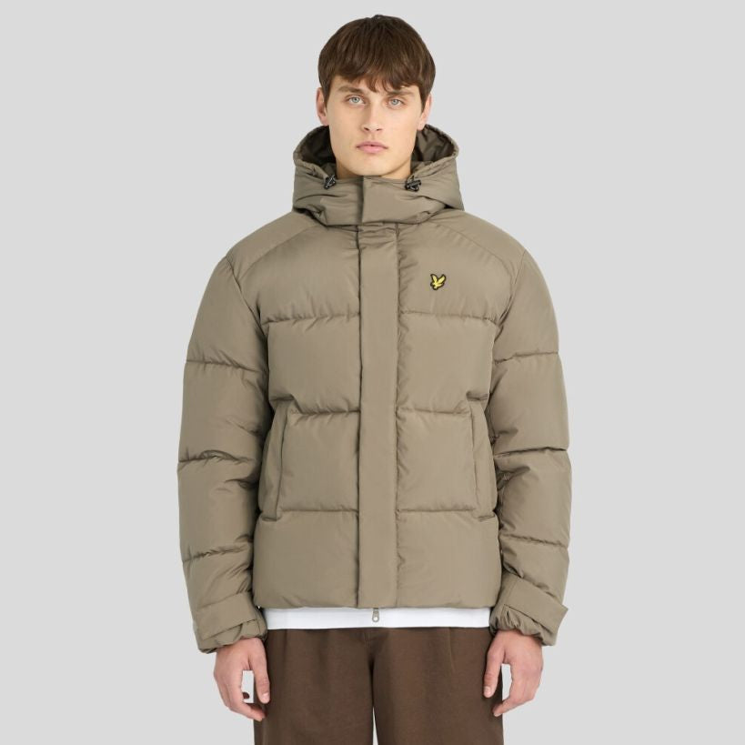 Lyle & Scott Kapuzen-Pufferjacke Dunkelgrün