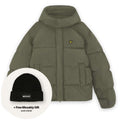 Lyle & Scott Kapuzen-Pufferjacke Dunkelgrün