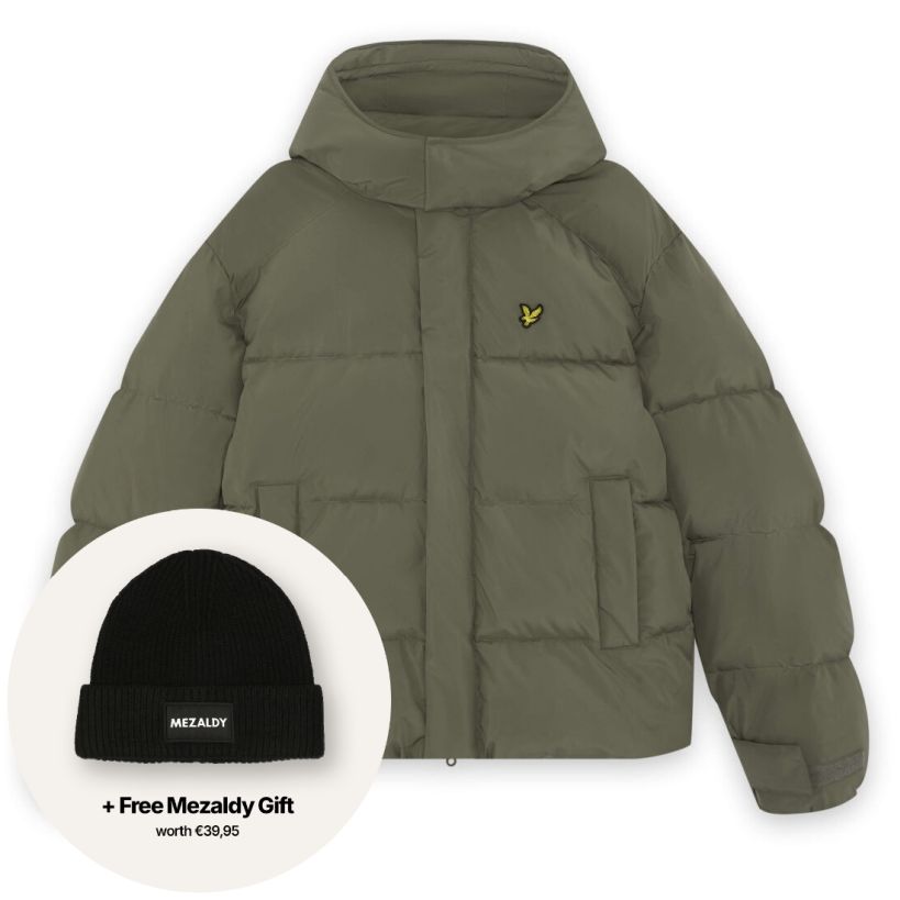 Lyle & Scott Kapuzen-Pufferjacke Dunkelgrün