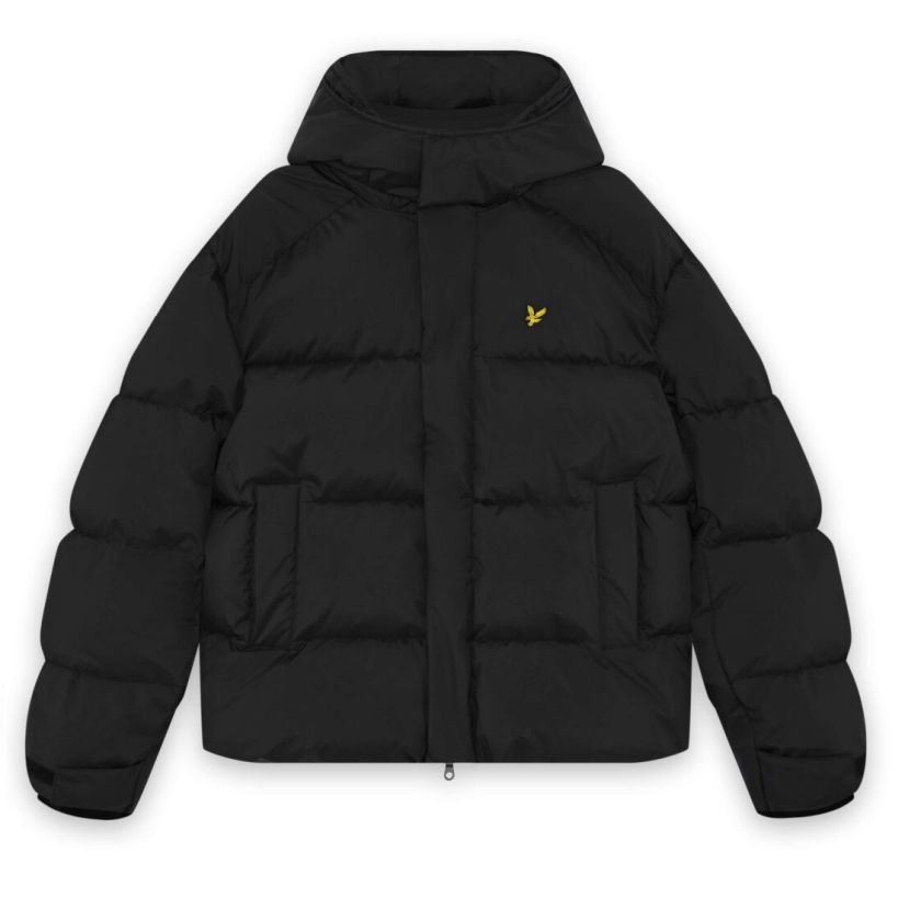 Lyle & Scott Kapuzen-Pufferjacke Schwarz