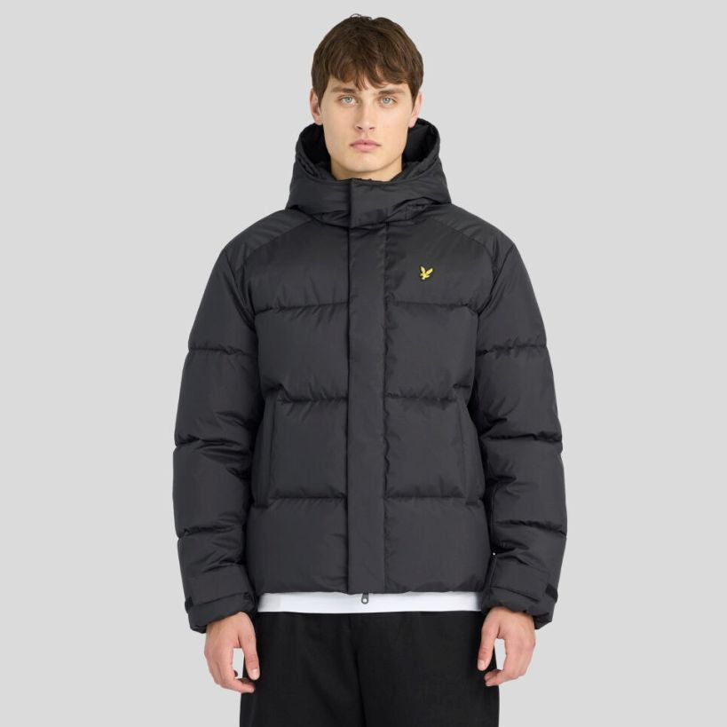 Lyle & Scott Kapuzen-Pufferjacke Schwarz
