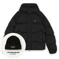 Lyle & Scott Kapuzen-Pufferjacke Schwarz