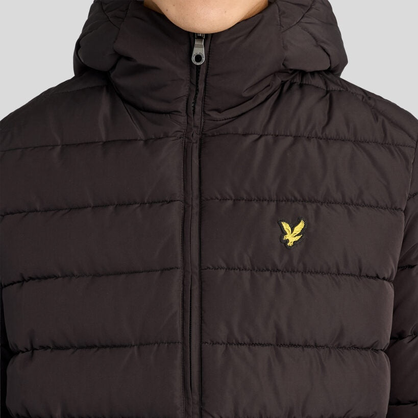 Lyle & Scott Hooded Quilted Jacke Schwarz
