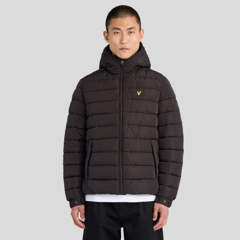 Lyle & Scott Hooded Quilted Jacke Schwarz