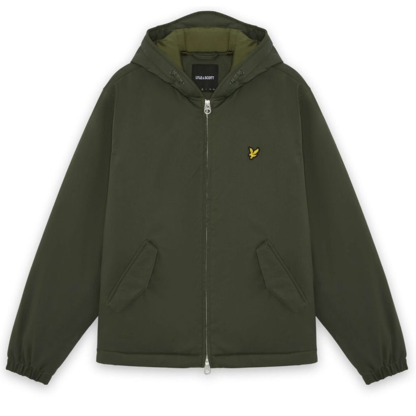 Lyle & Scott Padded Zip Through Jacke Dunkelgrün