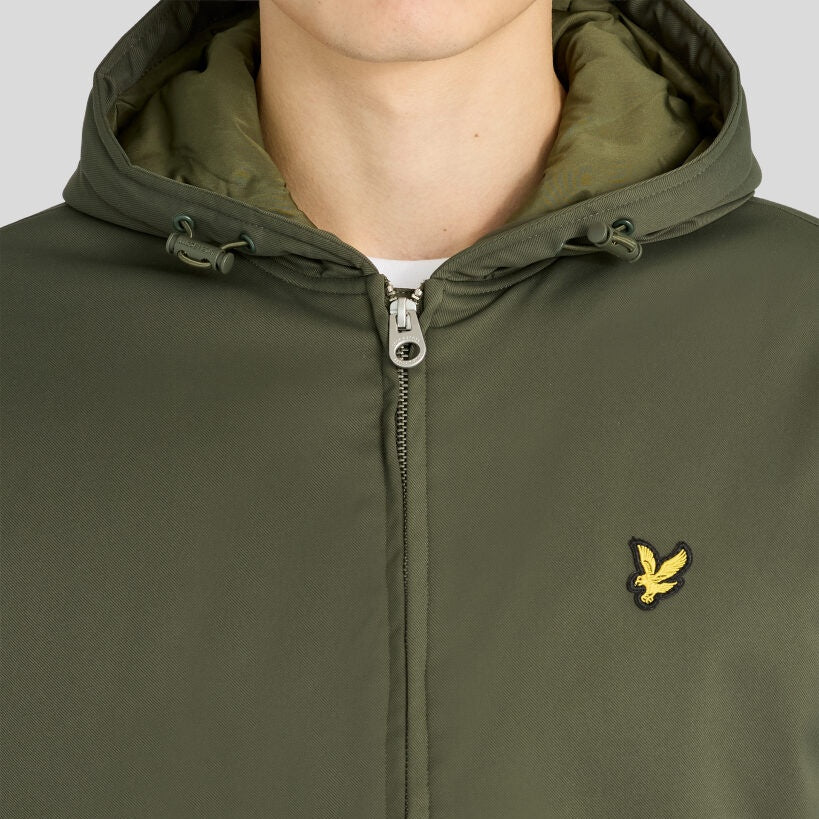 Lyle & Scott Padded Zip Through Jacke Dunkelgrün