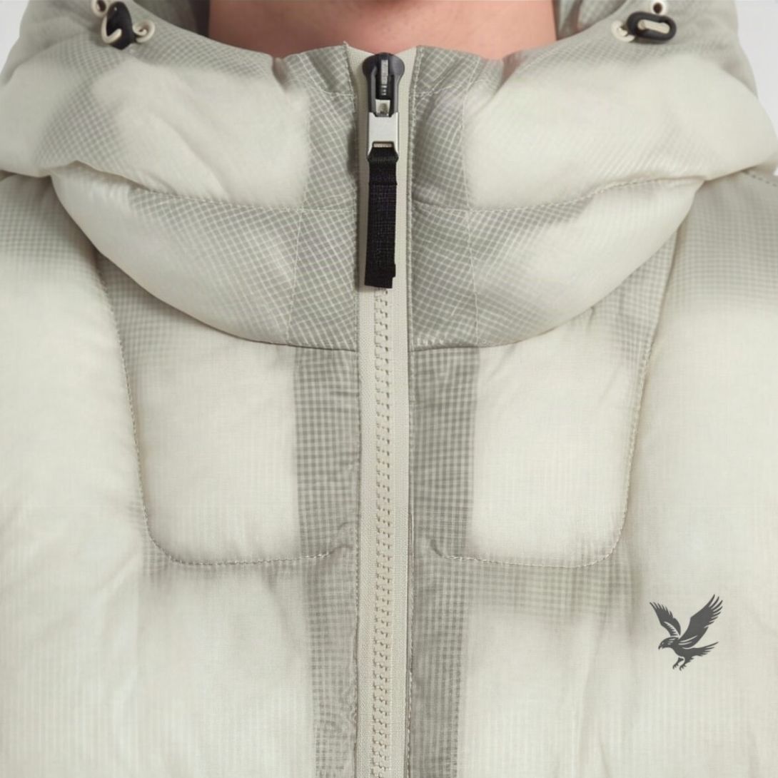Lyle & Scott Translucent Puffer Offwhite