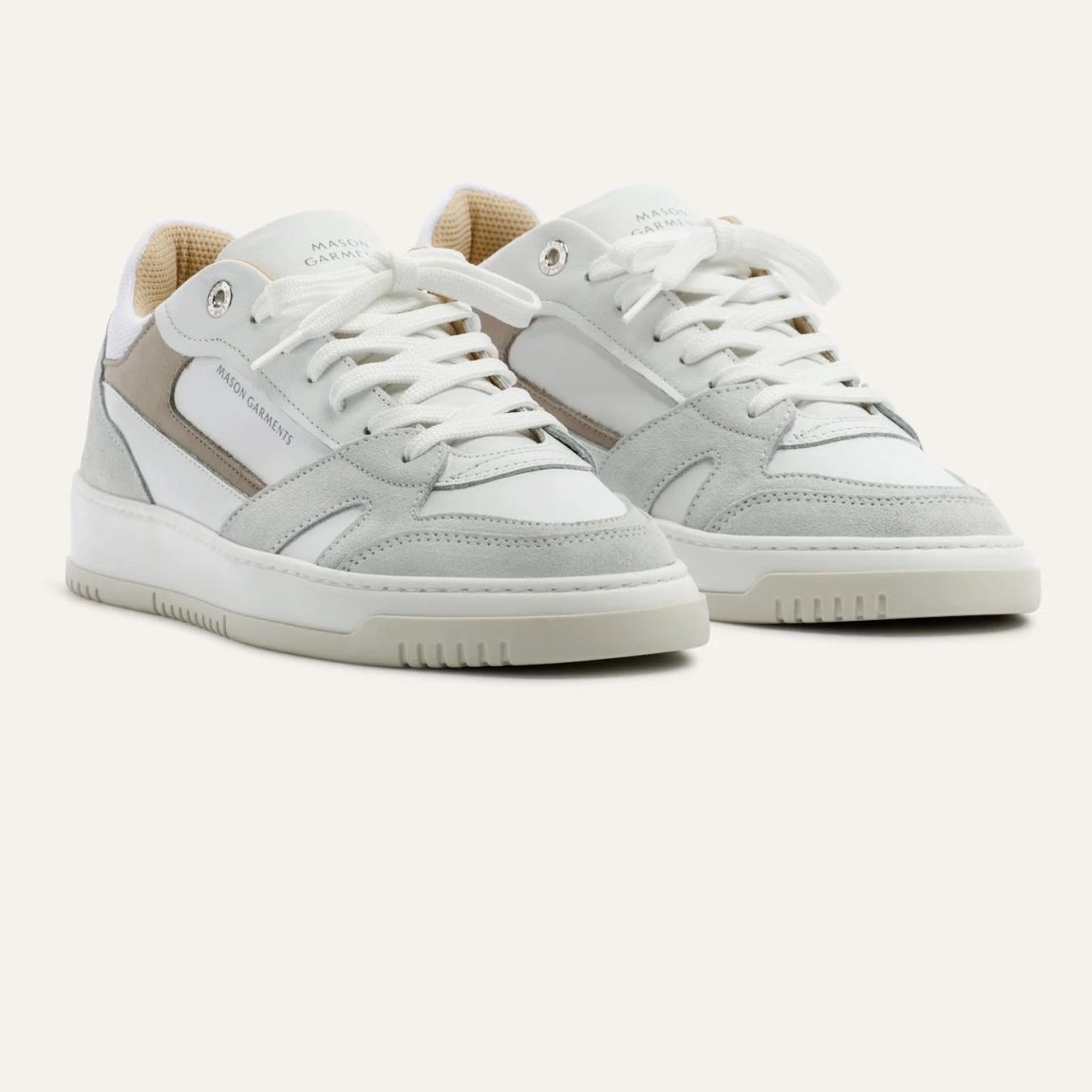 Mason Garments Matera Originale 12A Sneaker Weiß/Grau/Beige