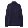 Ma.strum Milano Knitted Roll Neck Sweater Navy