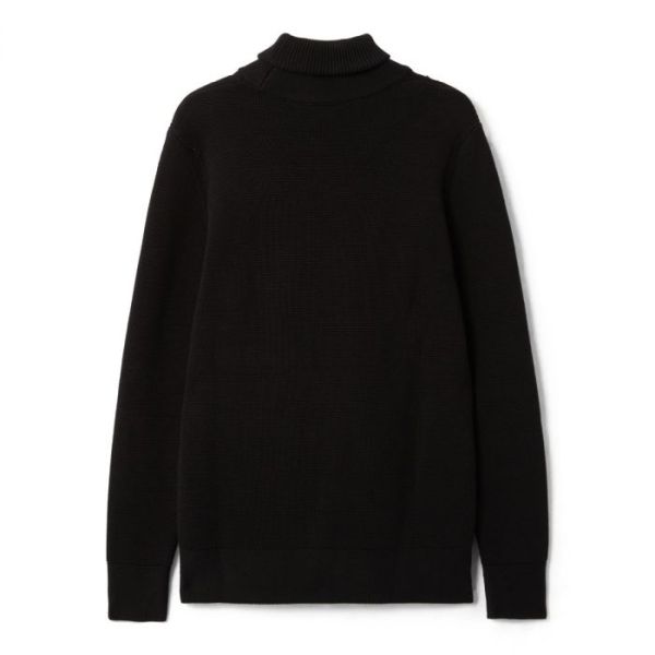 Ma.strum Milano Knitted Roll Neck Sweater Zwart