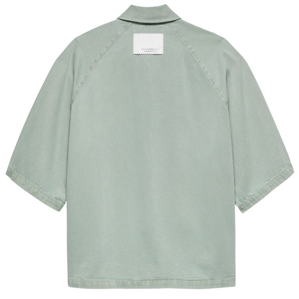 New Amsterdam Surf Association Denim Overhemd Mint