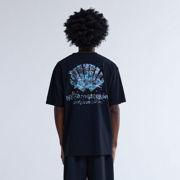 New Amsterdam Surf Association Dolphin T-shirt Zwart