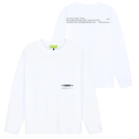 New Amsterdam Surf Association Shaper Langarm-T-shirt Weiß