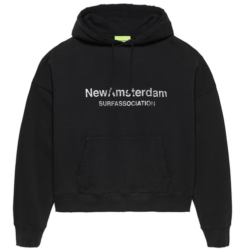 New Amsterdam Surf Association Worked Hoodie Zwart
