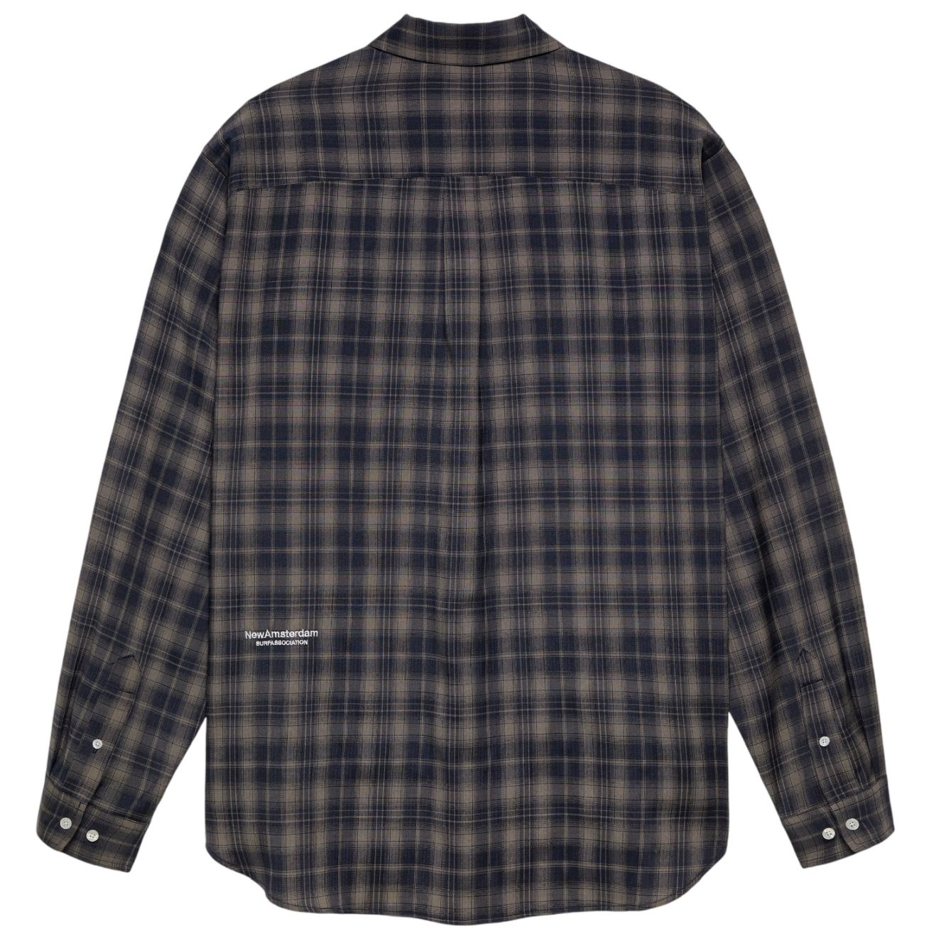 New Amsterdam Surf Association Beach Check Hemd Marine