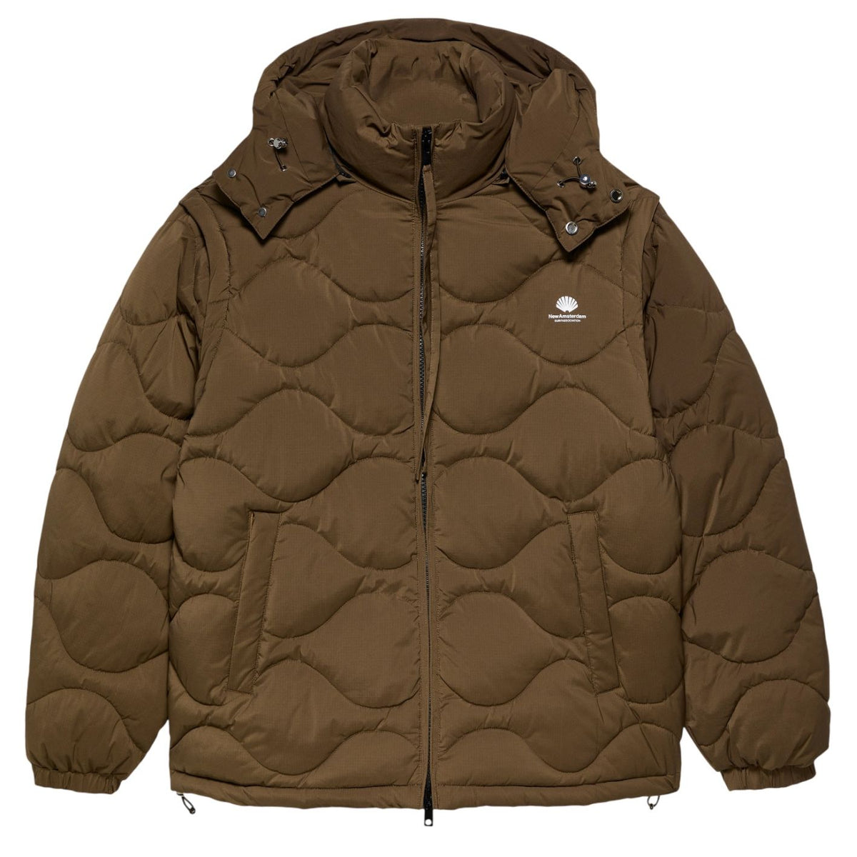 New Amsterdam Surf Association Detachable Jacke Braun