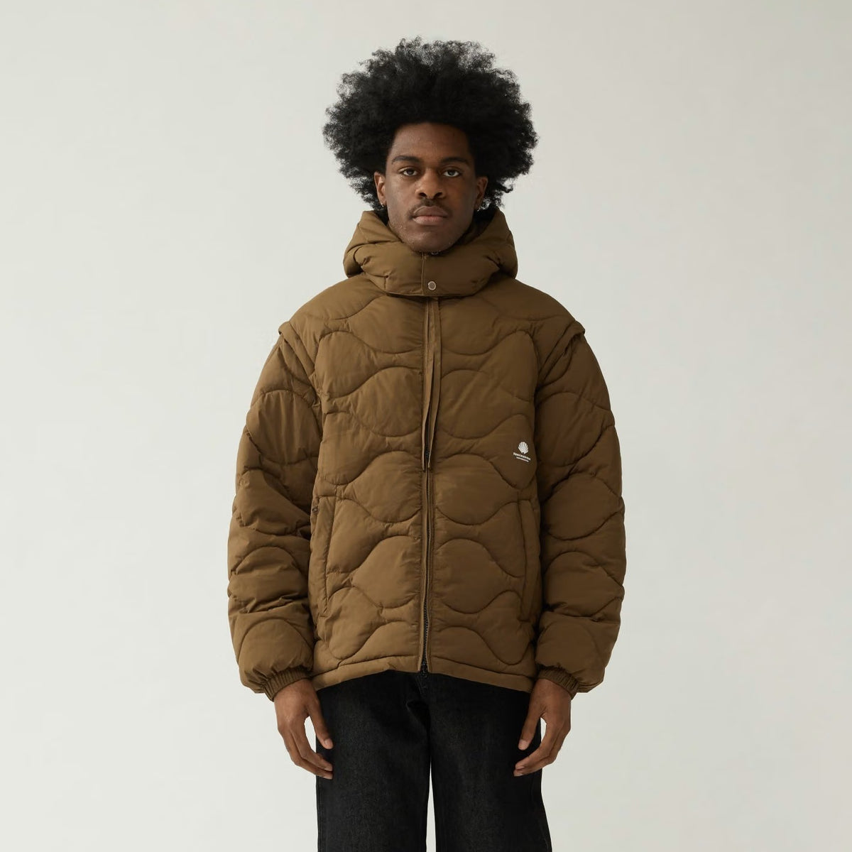 New Amsterdam Surf Association Detachable Jacke Braun