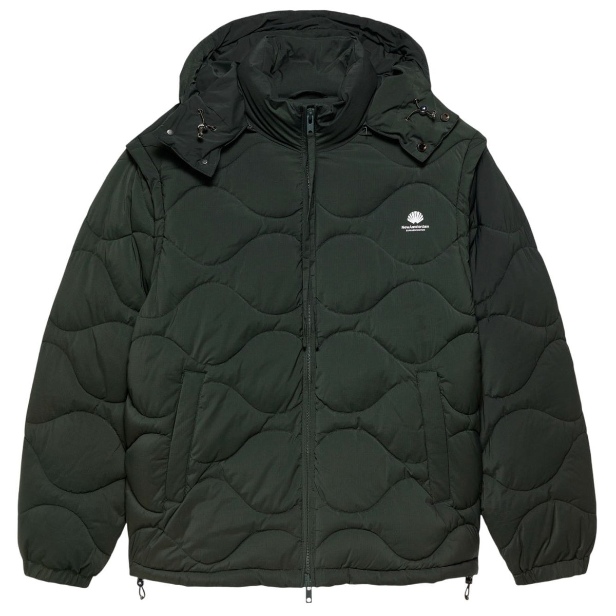 New Amsterdam Surf Association Detachable Jacke Dunkelgrün