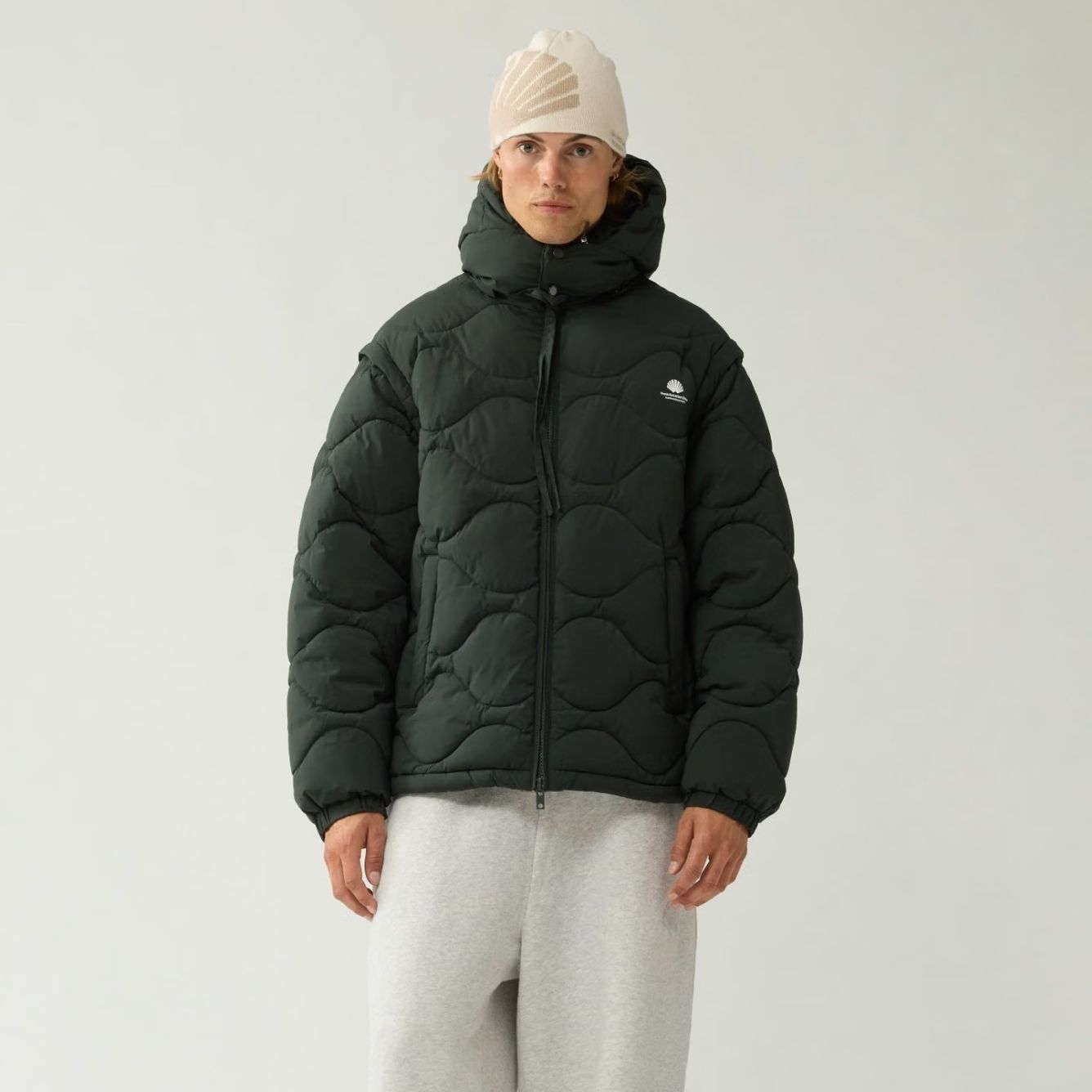 New Amsterdam Surf Association Detachable Jacke Dunkelgrün