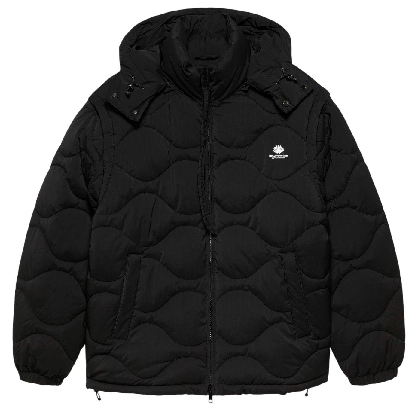 New Amsterdam Surf Association Detachable Jacke Schwarz