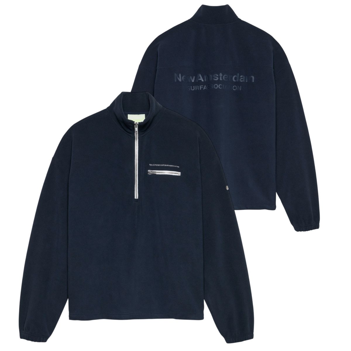 New Amsterdam Surf Association Fleece Half-Zip-Pullover Marine
